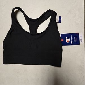 Champion Women's Sports Bra, Absolute, Moderate Support, Size Small, Black